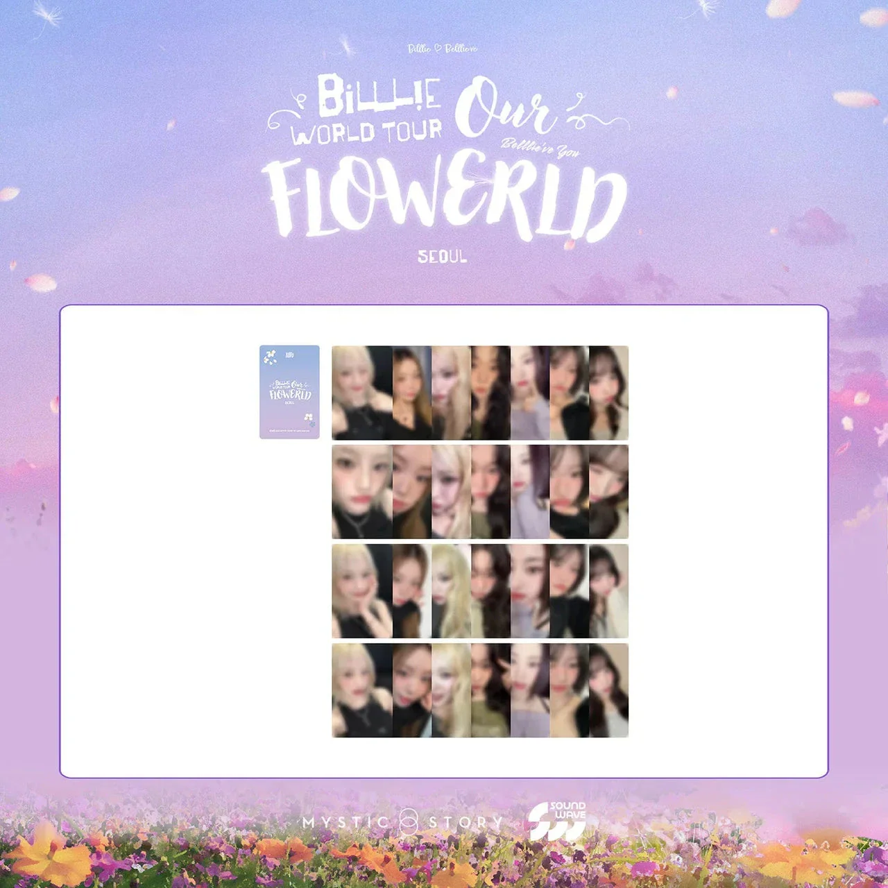 BILLLIE - RANDOM TRADING PHOTOCARD SET (WORLD TOUR 'OUR FLOWERLD IN SEOUL')