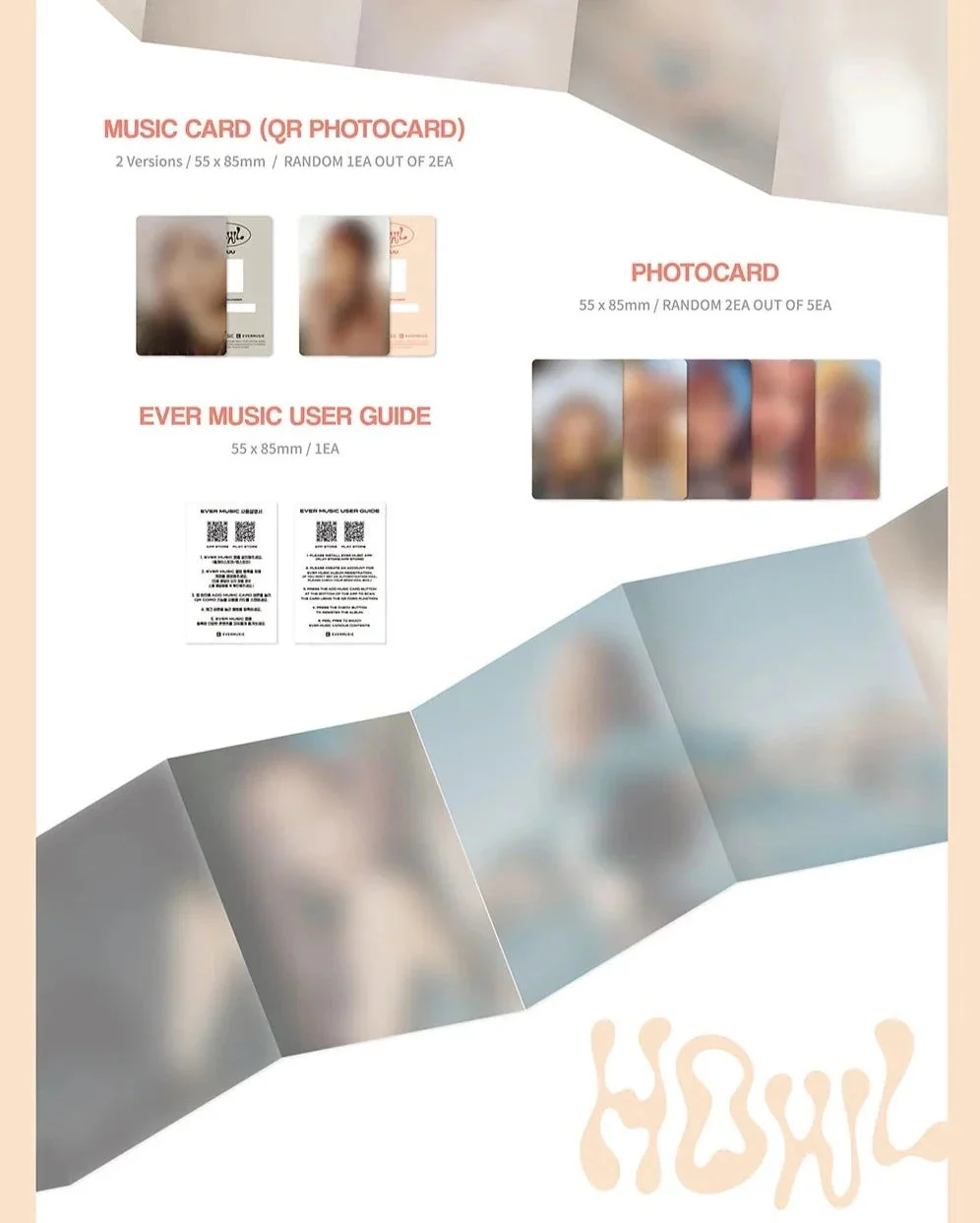 CHUU - HOWL (1ST MINI ALBUM) EVER MUSIC ALBUM VER. - Image 3