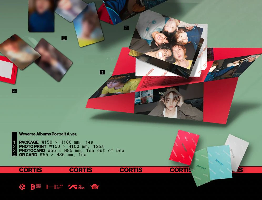 CORTIS - GREENGREEN (WEVERSE ALBUMS VER.) SET + Weverse Gift - Image 4