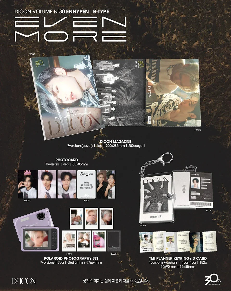 ENHYPEN - DICON VOLUME Nº30 (3OTH SPECIAL EDITION) + Weverse Gift - Image 11