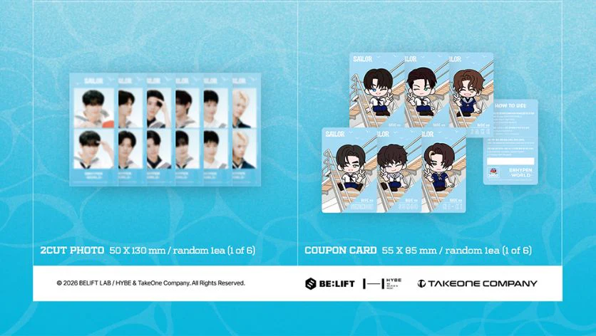 ENHYPEN - WORLD COUPON CARD COLLECTION (SAILOR VER.) - Image 3