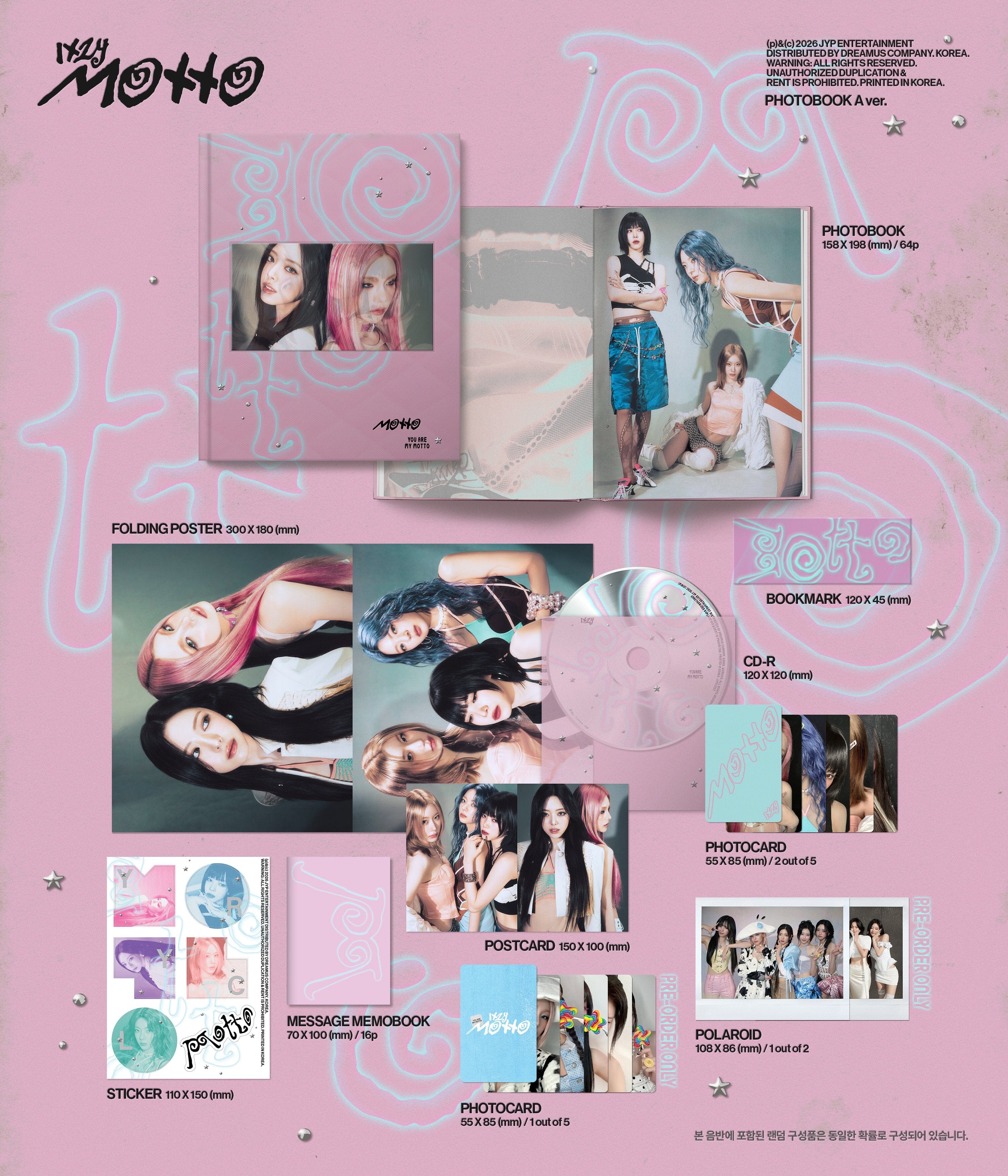 ITZY - MOTTO (PHOTOBOOK VER.) + FANS SHOP Gift - Image 3