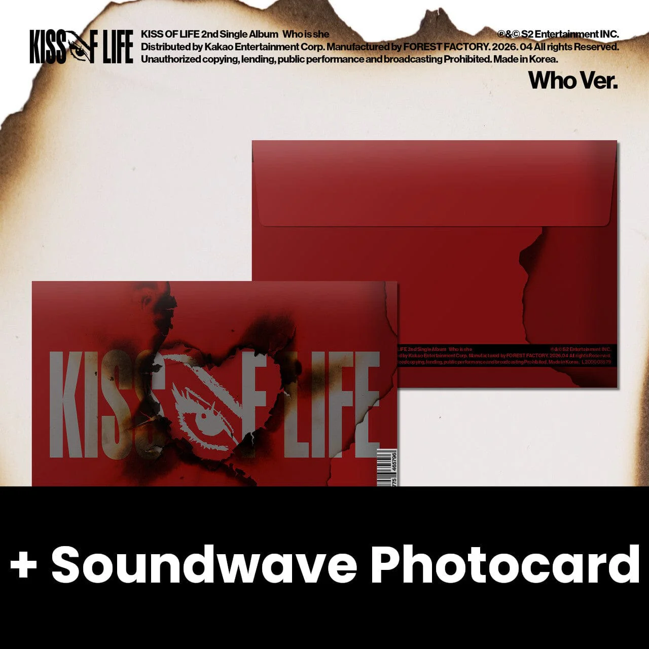 KISS OF LIFE - WHO IS SHE (WHO VER.) + Soundwave Photocard