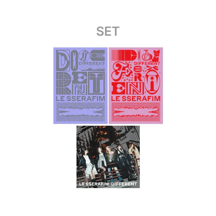 LE SSERAFIM - DIFFERENT (JAPAN 4TH SINGLE) + Weverse Gift