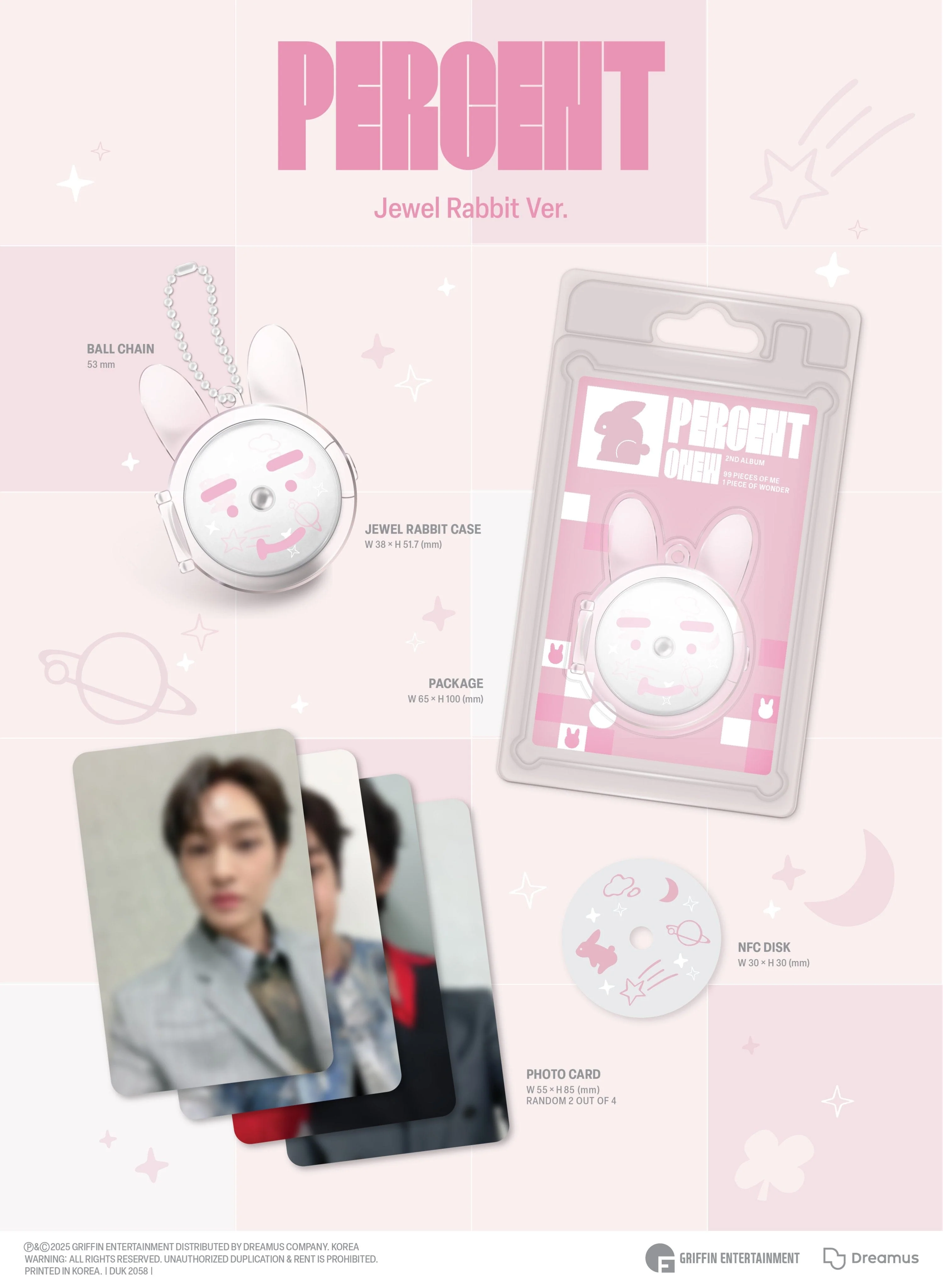 ONEW (SHINEE) - PERCENT (JEWEL RABBIT VER.) - Image 2