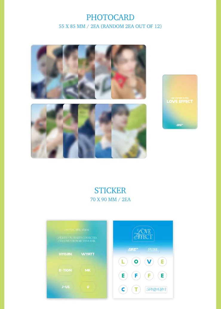 ONF - LOVE EFFECT (7TH MINI ALBUM) POCA ALBUM - Image 4