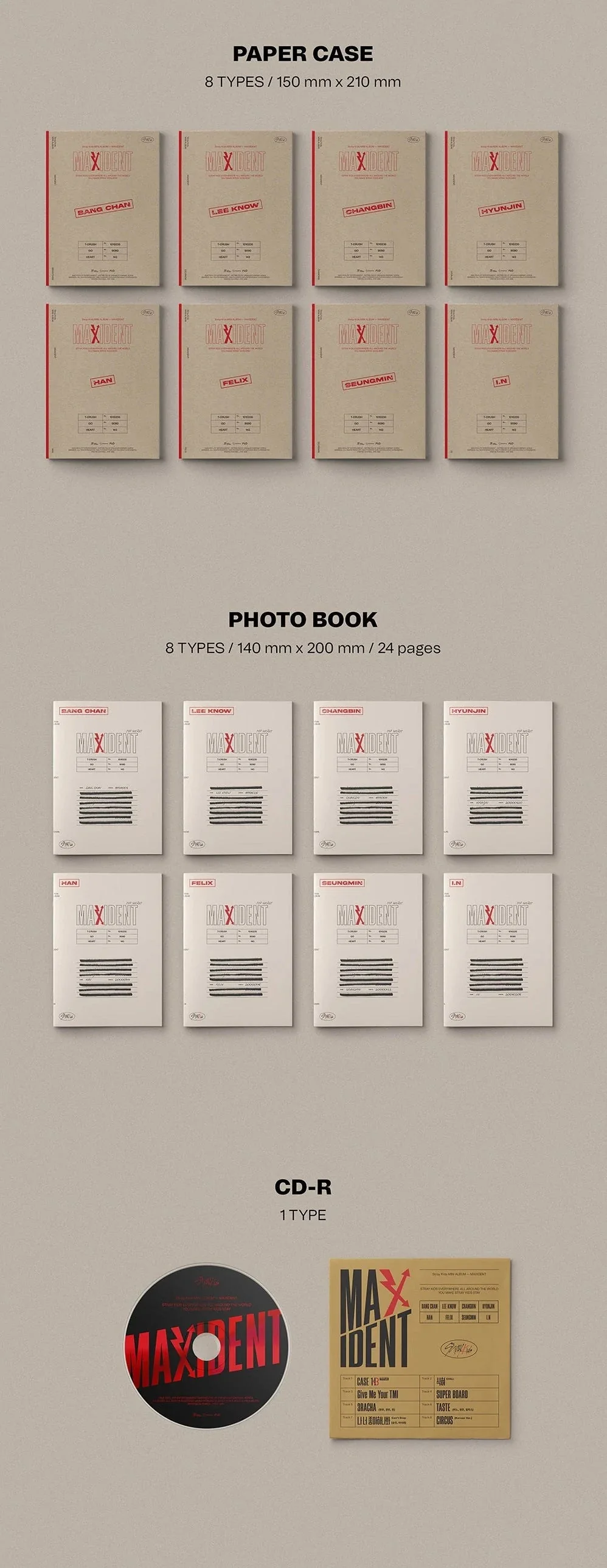 STRAY KIDS - MAXIDENT (7TH MINI ALBUM) CASE VER. - Image 3