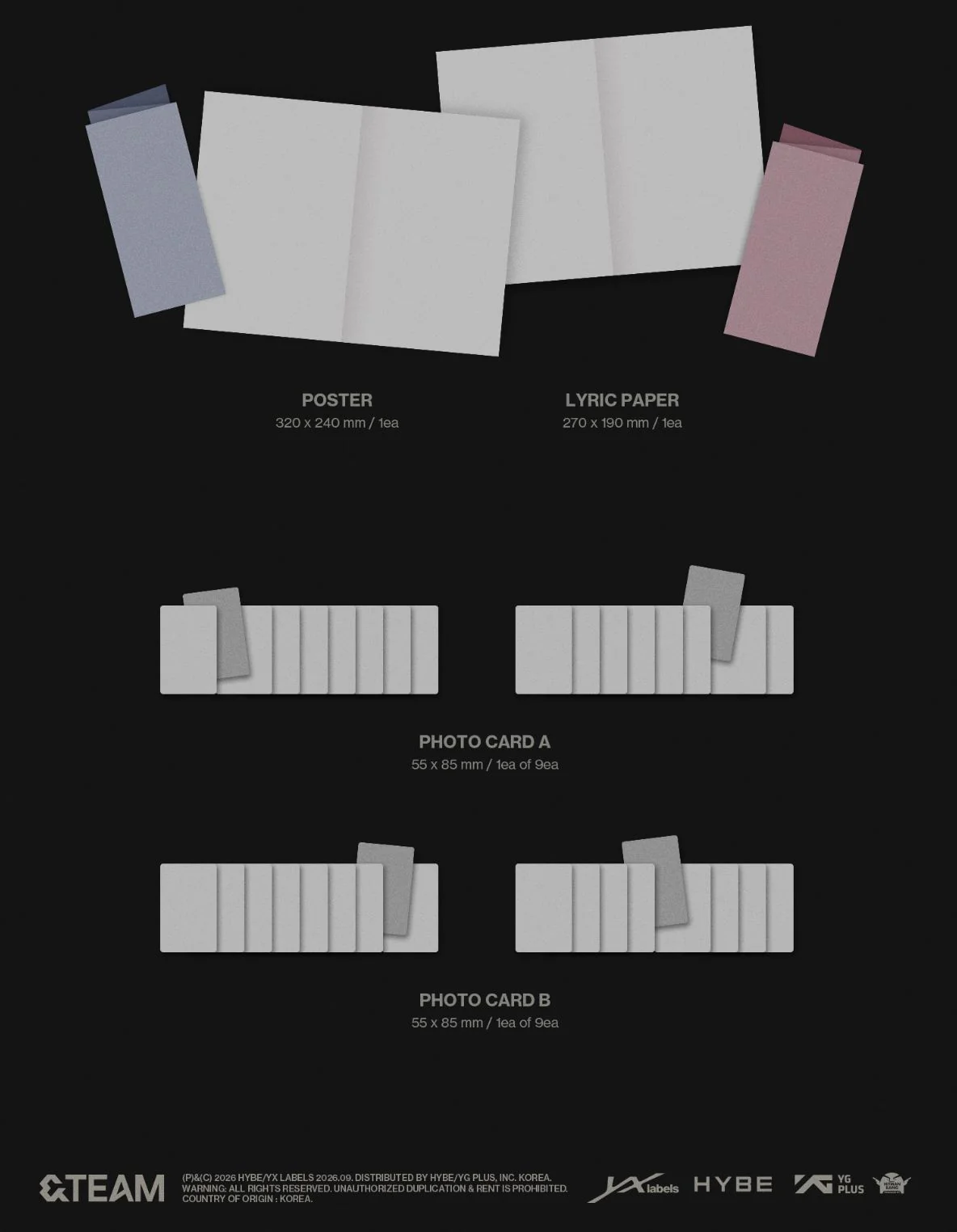 &TEAM - MARK ON ME (2ND KOREAN MINI ALBUM) SET + EARLY-BIRD Weverse Gift - Image 7